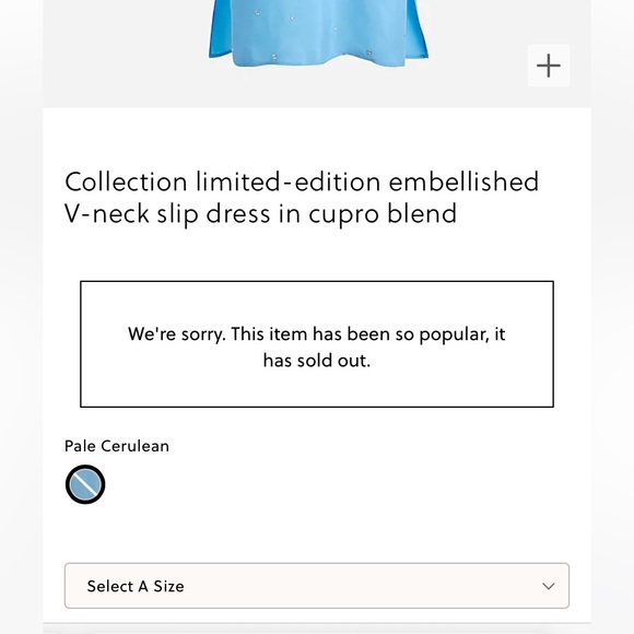Collection limited-edition embellished V-neck slip dress in cupro blend - Picture 2 of 4